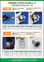 Objective lens with bright and dark field LED illumination (LED-BD-M Plan series)