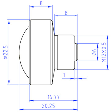 Ultra-wide Fish-eye Lens(192˚): Outline View