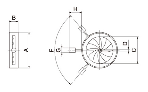 Iris Diaphragm: detailed drawing