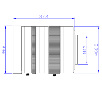 High Image Quality Lens for Inspection: Outline View