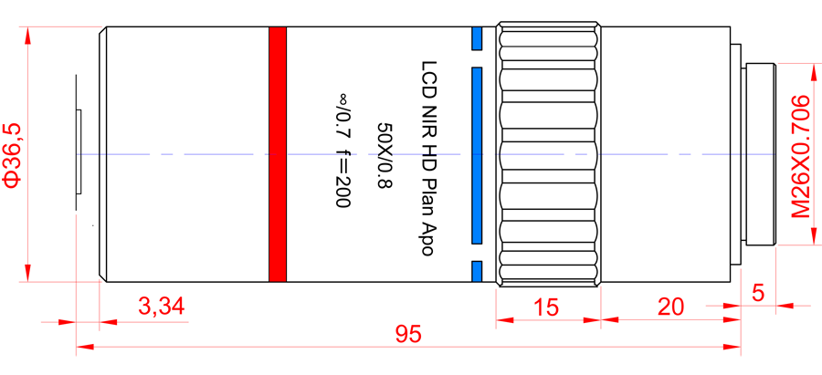 LCD-NIR-HD50：寸法図