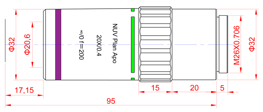 NUV20:寸法図