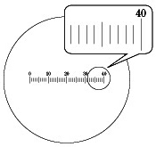 水平目盛：R1015（0.4inch/40）図面