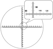 Cross Line with horizontal and vertical scale: R1315 (20/200) XY: Drawing