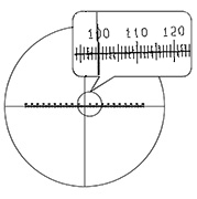 Cross Line with horizontal scale: R1430 (20/200) X : Drawing