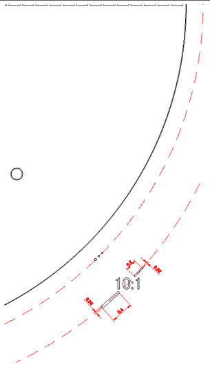 Eyepiece Graticule For Monitoring Asbestons:R1971 Enlarged Drawing3