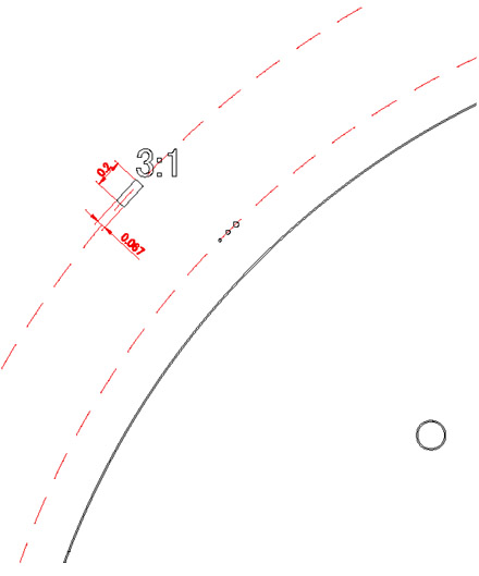 Eyepiece Graticule For Monitoring Asbestons:R1971 Enlarged Drawing5