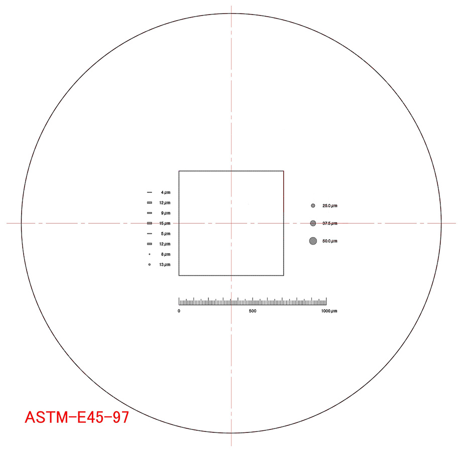 Nonmetallic Inclusion Test Scale:R2001 Enlarged Drawing