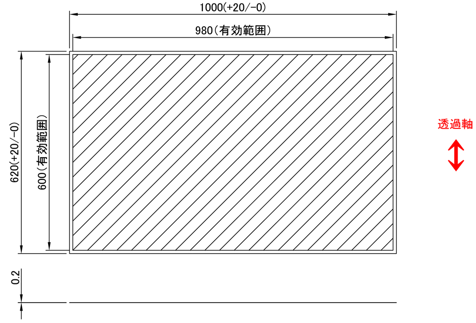 ヨウ素系偏光フィルム：図面