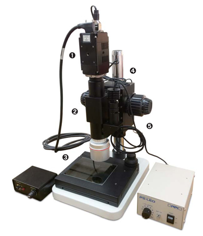 Infrared microscope system with InGaAs camera