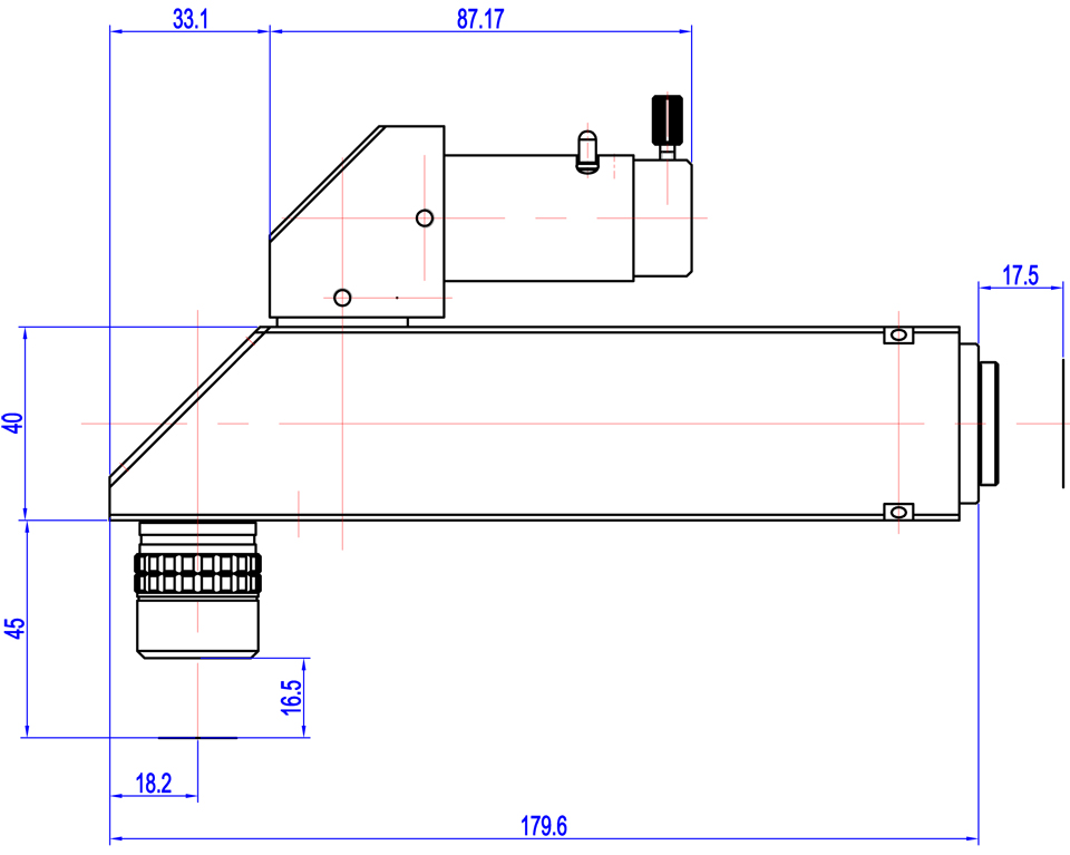 SPA-S (sideways type):Dimensional Drawing