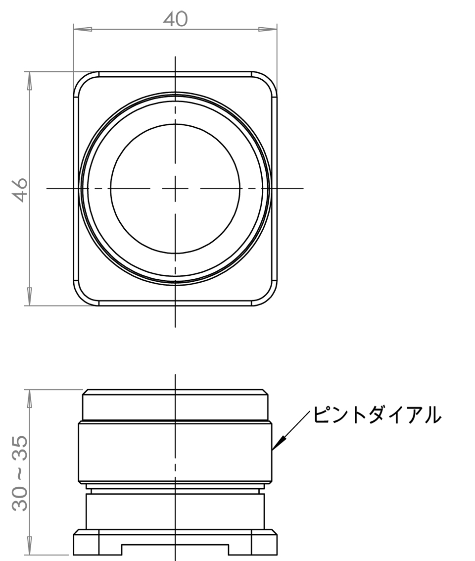 Loupe for glass standard scale: Detailed view